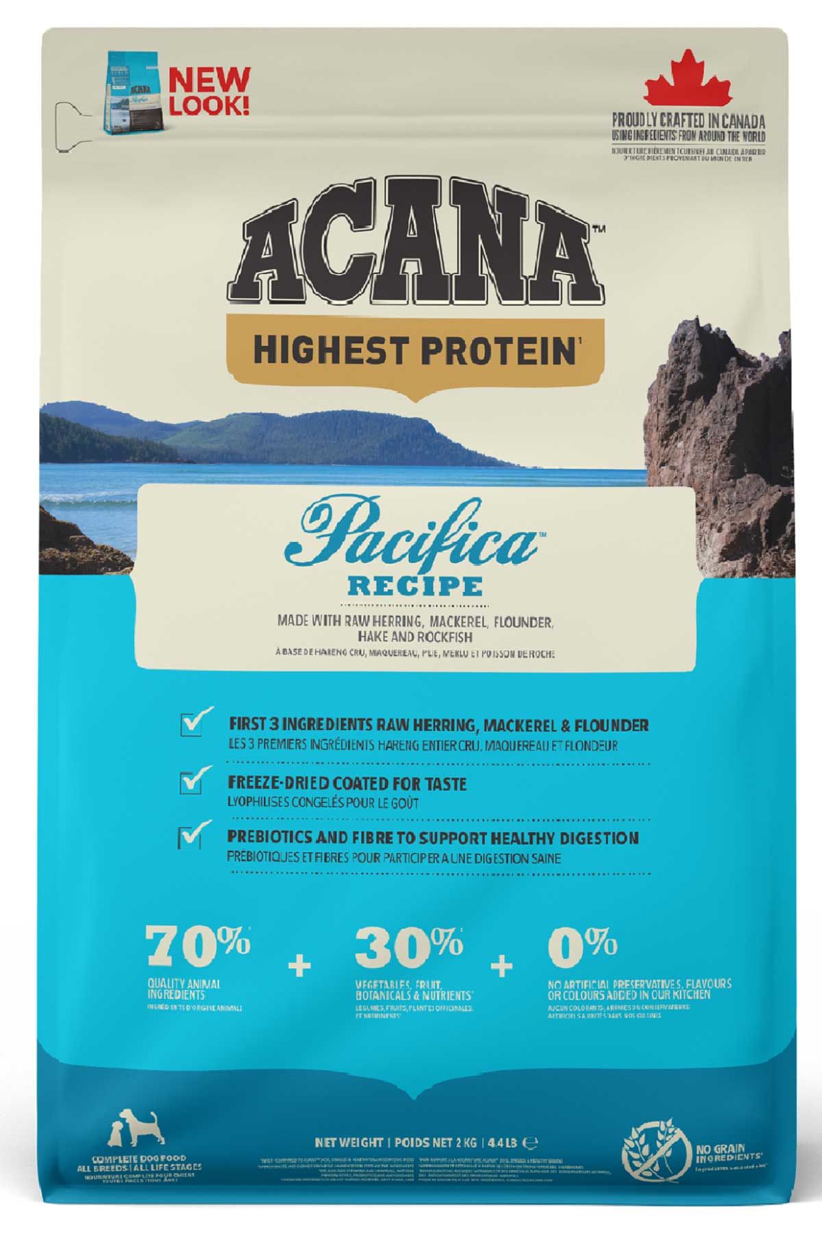 Acana Pacifica  Köpek Maması 2kg (Tüm Irk ve Yaşam Evreleri İçin)
