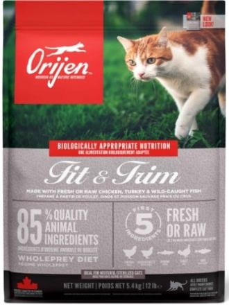 Orijen Fit Trim 5.4kg (Fazla kilolu kediler için) tahılsız mama