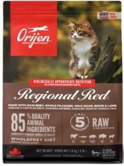 --- SON KULLANIM TARİHİ 20-06-2026 ---Orijen Regional Red Etli Kedi Maması 1.8kg (Tüm Irklar ve yaşam evreleri)