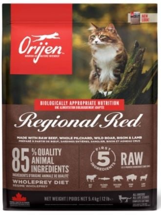 Orijen Regional Red Tahılsız Yetişkin Kedi Maması 5.4 Kg