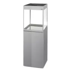 AQUAEL GLOSSY CUBE  GRİ SEHPALI (50x50x63cm) 135L