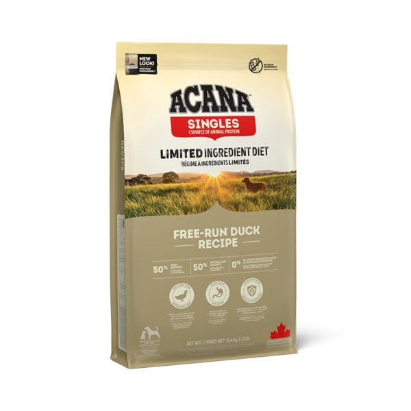 Acana Singles Free-Run Duck 11.4 Kg Ördekli Köpek Maması(Tüm Irk ve Yaşam Evreleri İçin)